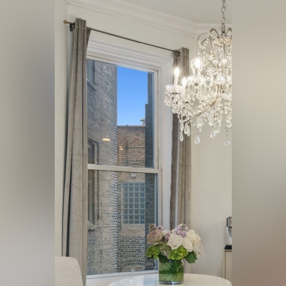 Silver/Gray Velvet Blackout Curtain Panel